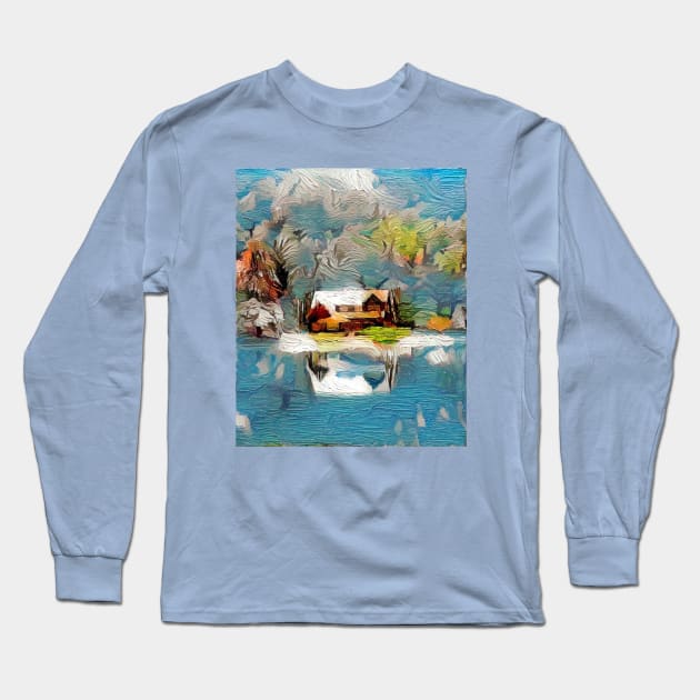 cabin Long Sleeve T-Shirt by Flowerandteenager